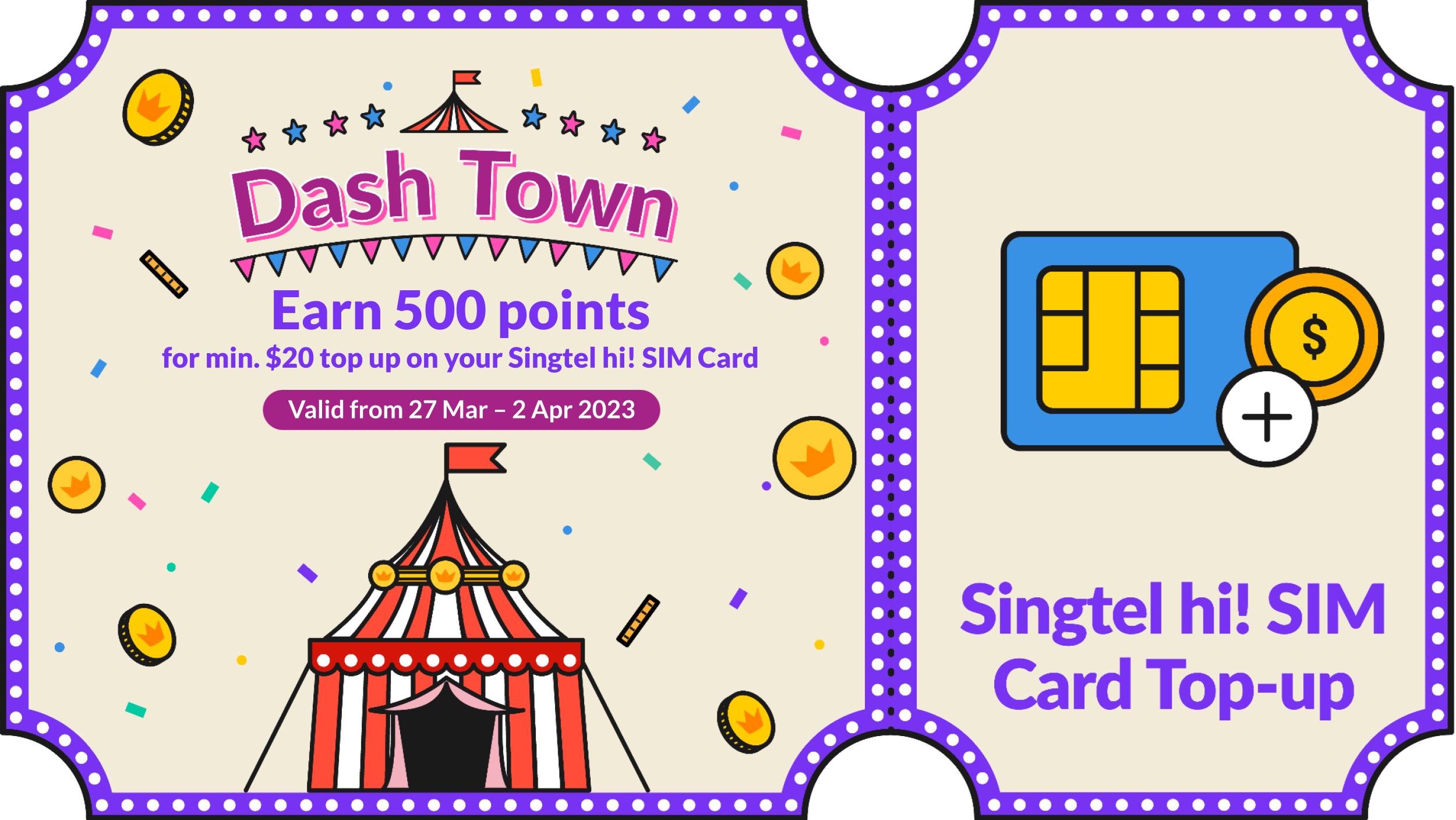 Singtel prepaid Voucher 500 points